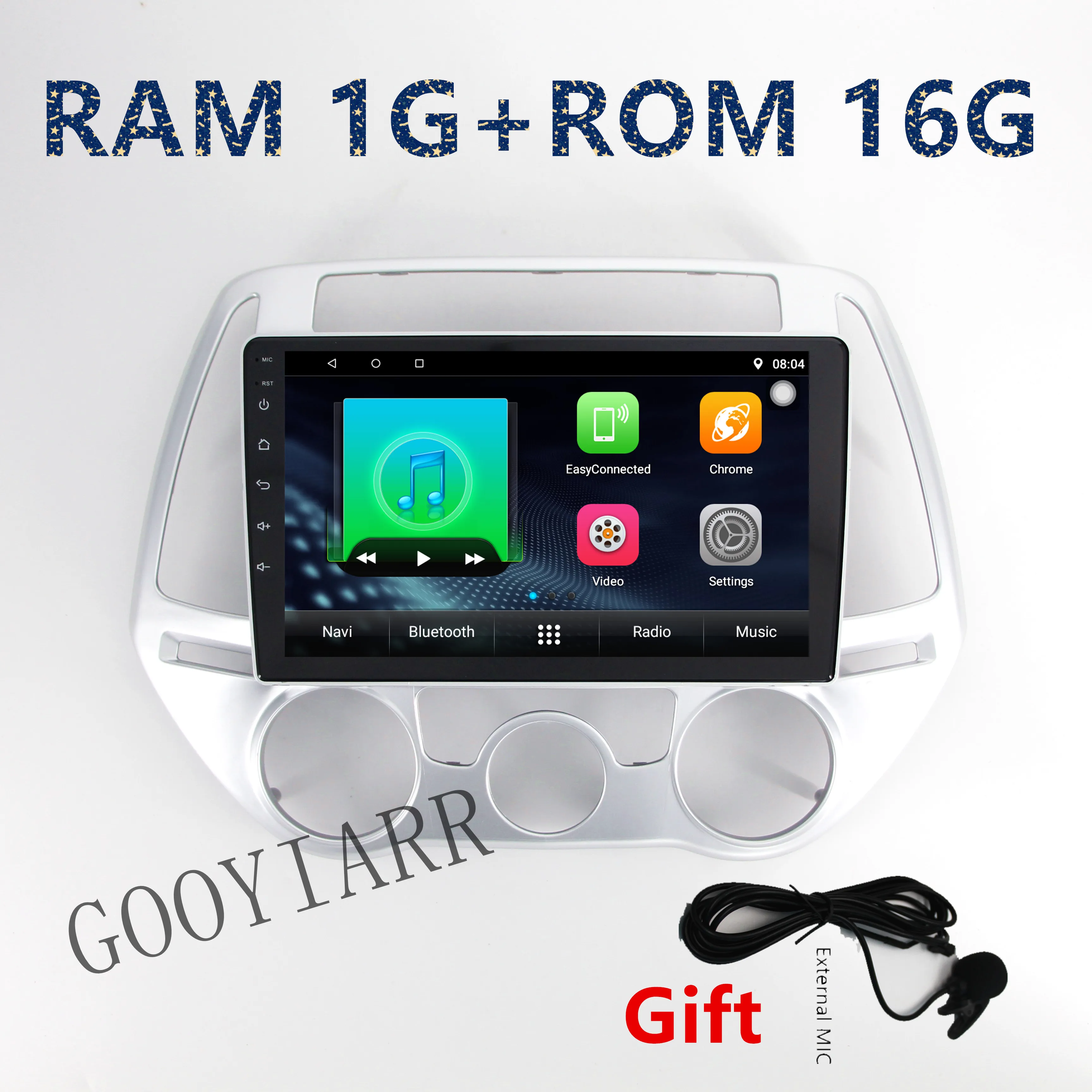 Top 1din Android8.1 HyundaiI20 i-20 2012 2013 2014 gps navigation Multimedia Player 2G+32G Car stereo radio with FM WIFI Bluetooth 2