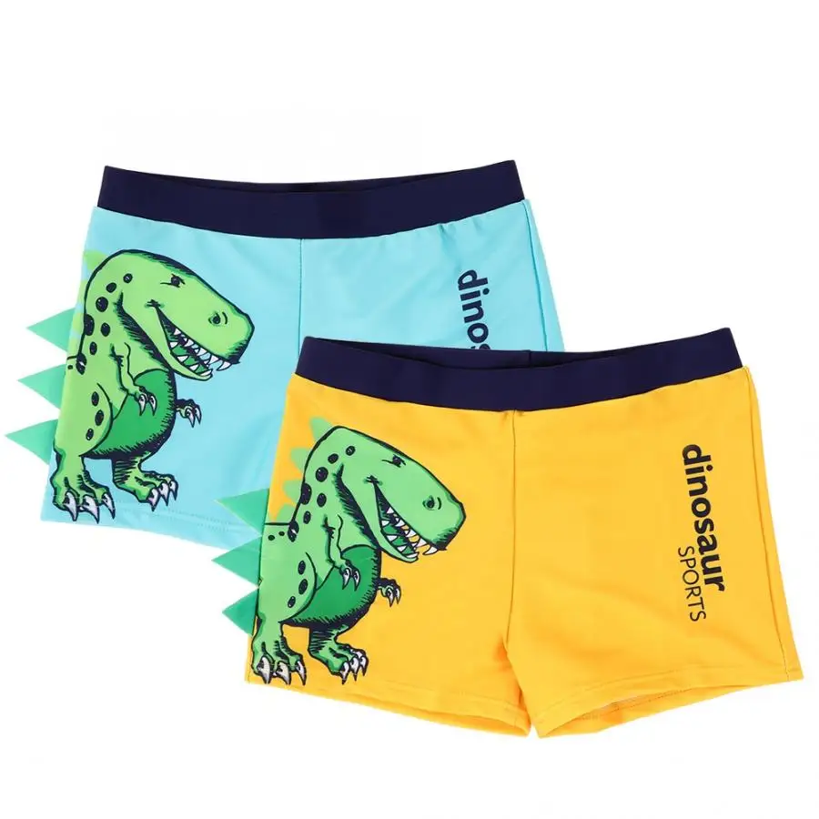 

Baby Flat-angle Swimming Trunks Cartoon Dinosaur Small Medium Boy Printing Swim Shorts Baby Boy Clothes