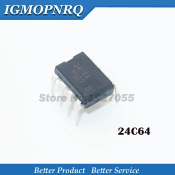 

10PCS 24C64 AT24C64N N 24C64 AT24N64 DIP-8 Into the DIP - 8 block serial memory chips new original