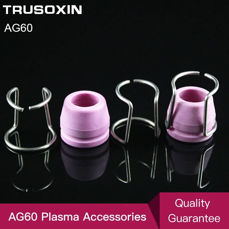 

10PCS Ceramic shield cups and 10PCS Guide Ring/Air Plasma Cutter AG60 Cutting Torch Consumable/Weiding Tools/Accessories