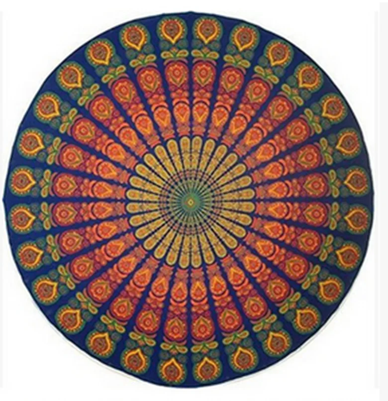 Psychedelic Mandala Hippie Bohemian Tapestries Wall Hanging Flower Psychedelic Tapestry Indian Dorm Decor for Living Room