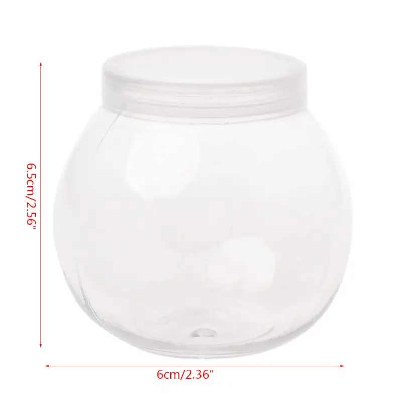 

160ml Round Ball Storage Container Organizer Box For Light Clay Foam Slime Mud