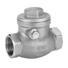 Поворотный обратный клапан 1/" DN15 из нержавеющей стали односторонняя проверка качания внутренняя резьба клапана WOG 200PSI