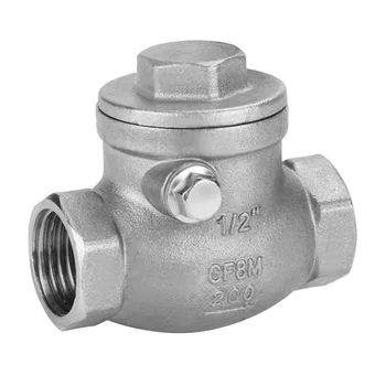 

Swing Check Valve 1/2" DN15 Stainless Steel One Way Swing Check Valve Female Thread WOG 200PSI