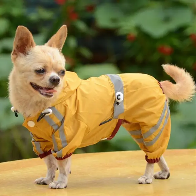 Waterproof Dog Clothes for Small Dogs Pet Rain Coats Jacket Puppy Raincoat Yorkie Chihuahua