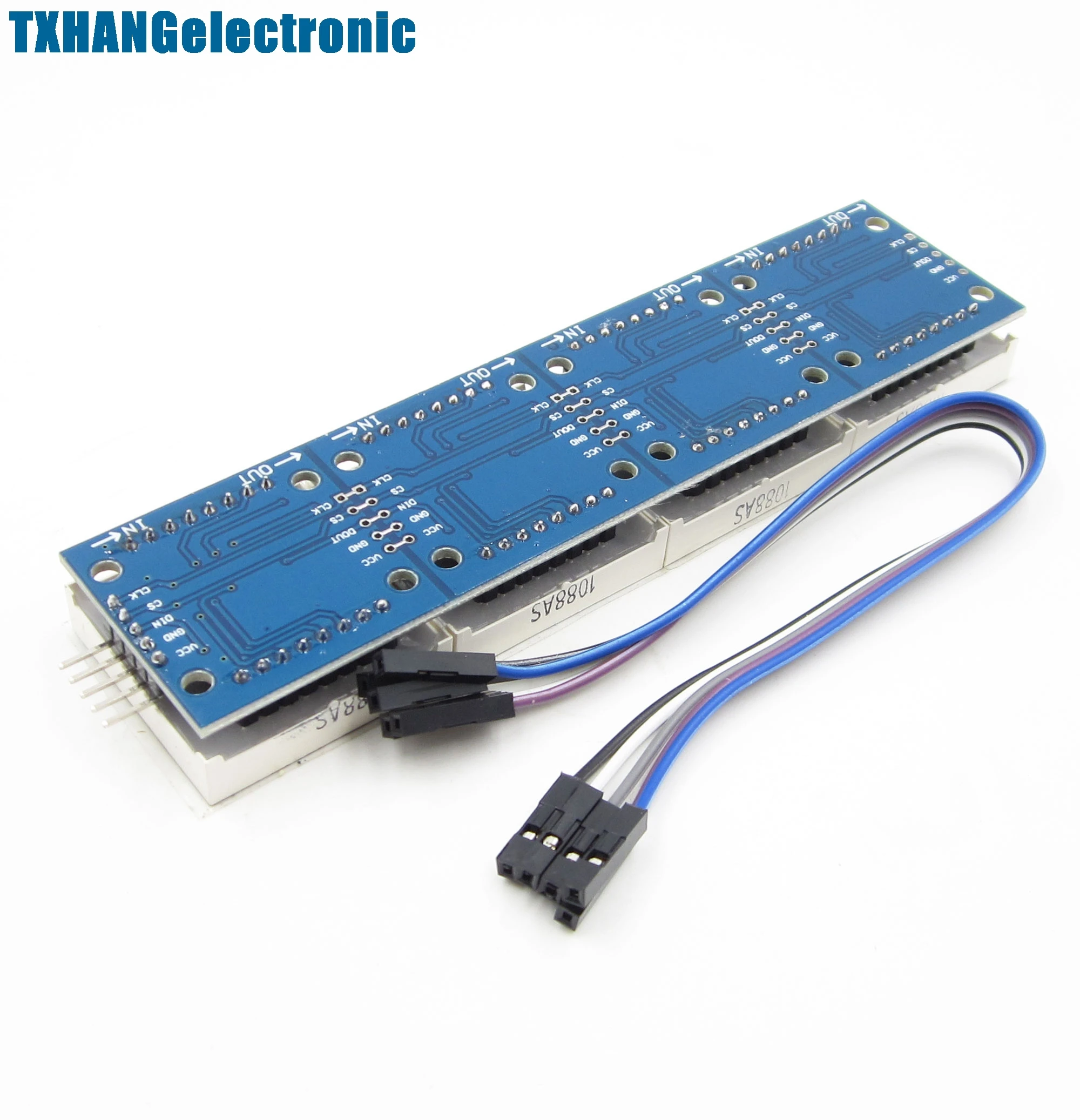 

1pcs MAX7219 dot matrix module microcontroller module 4 in one display