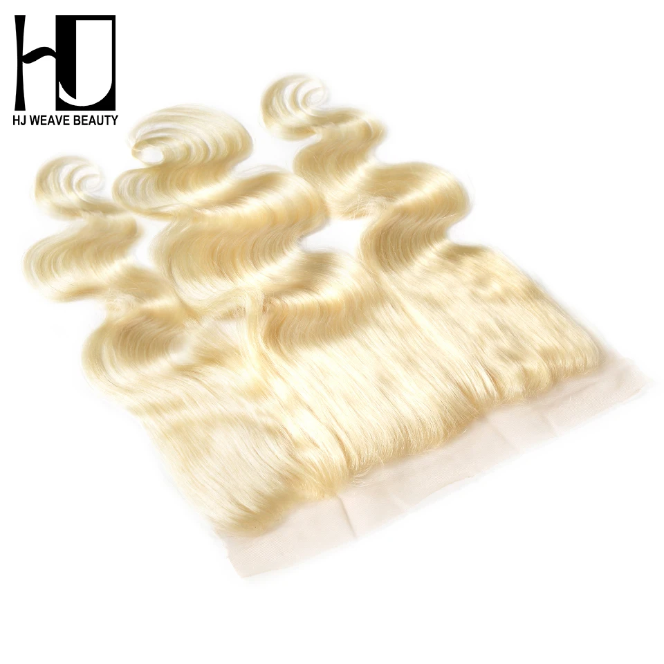 HJ WEAVE BEAUTY перуанские человеческие волосы Remy 613 блонд с кружевной фронтальной