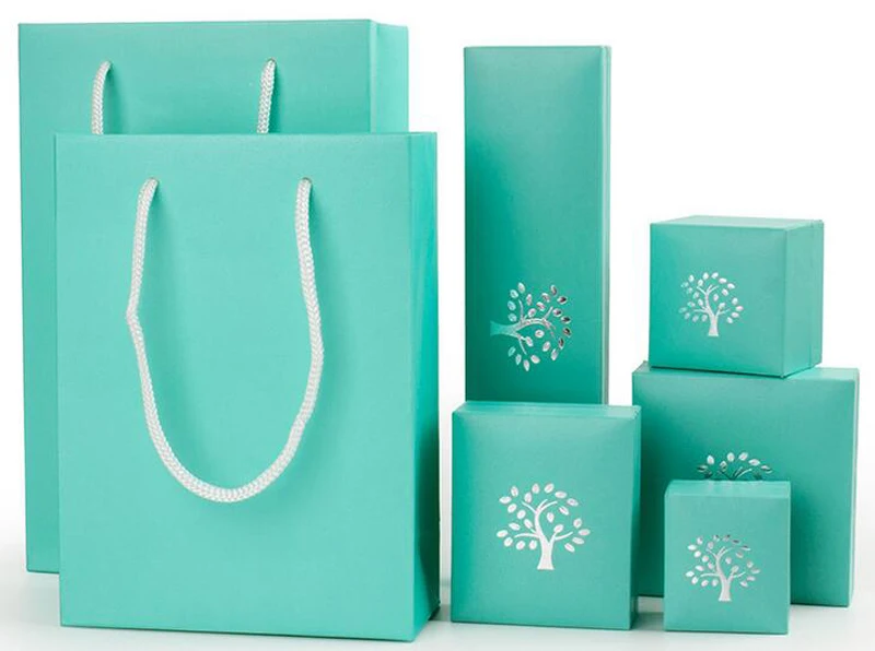 

High Quality Box For Jewelry 40pcs/lot jewelry organizer box Engagement Ring For Earrings Necklace Bracelet Display Gift Box