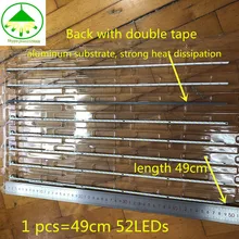10 шт./лот для LCD-40V3A M00078 N31A51P0A N31A51POA V400HJ6-LE8 светодиодный подсветка V400HJ6-ME2-TREM1 1 шт = 49 см(490 мм) 52 светодиодный