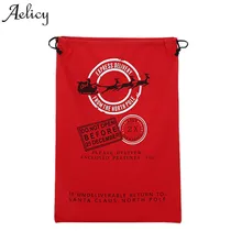 Aelicy Рождественский Санта-Клаус Хлопок Олень Navidad подарочные держатели конфеты шнурок сумка Рождественские украшения для дома дети