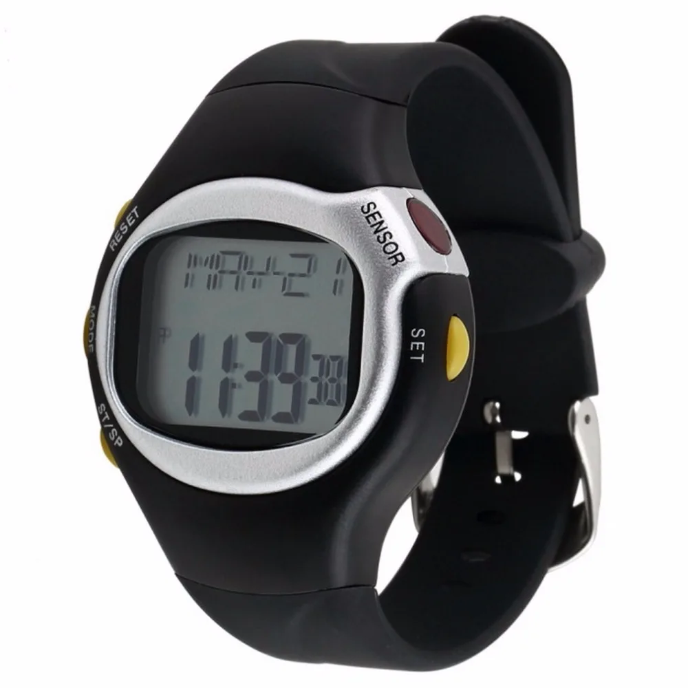 

Gym Sports Fitness Exercise Digital Calorie Wristwatch Touch Sensor Heart Rate Health Monitor Watch Stopwatch Heart Rate Measure