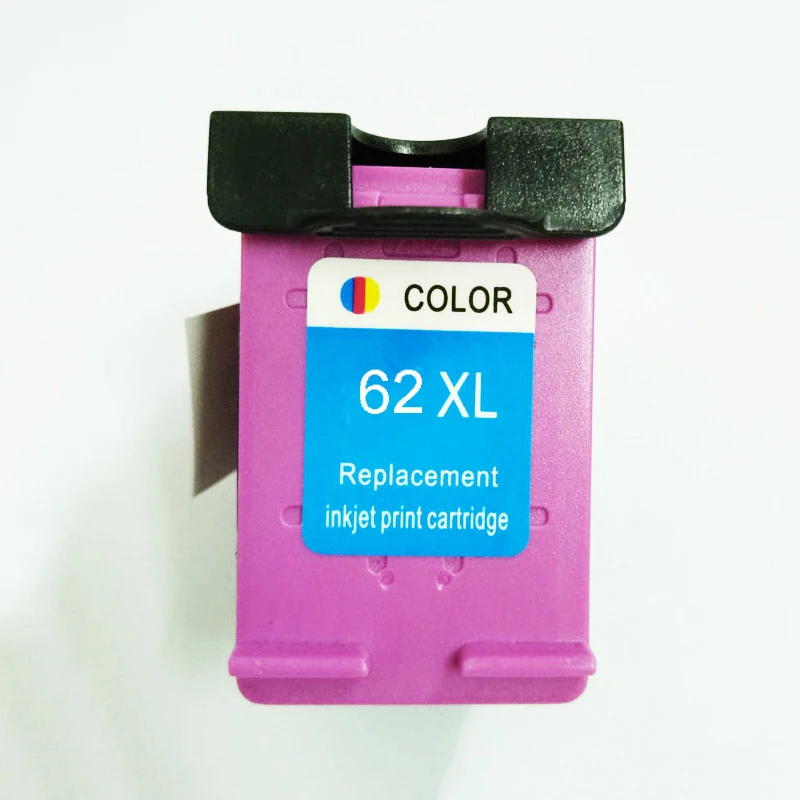

Vilaxh 2pcs Compatible Muiti-colorInk Cartridge for 62XL for hp62 62 5640 5660 7640 5540 5544 5545 5546 5548 Officejet 5740