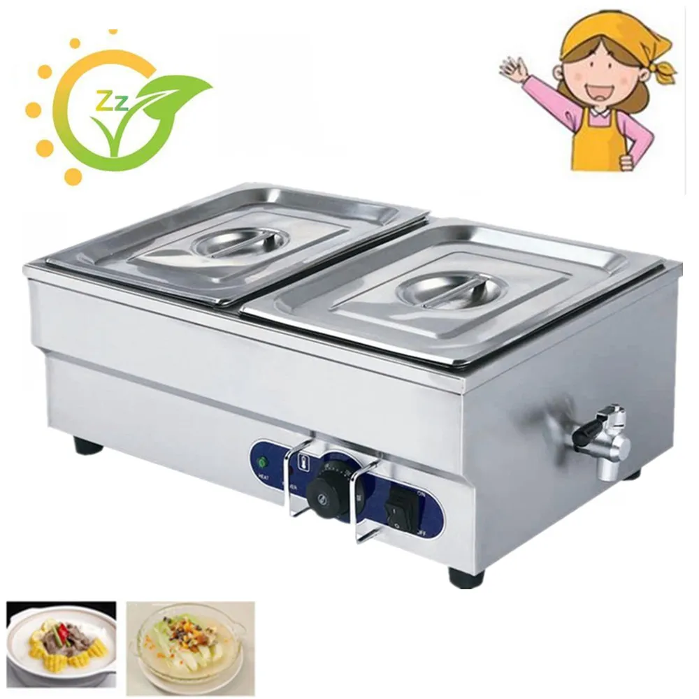 

220V Mini household food warmer tool for restrurant hotel automatic buffet wet heat soup container Bain Marie