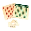 Montessori Educational Wooden Toy Multiplication and Division Beads Board for Early Childhood Preschool Training Family Version 2