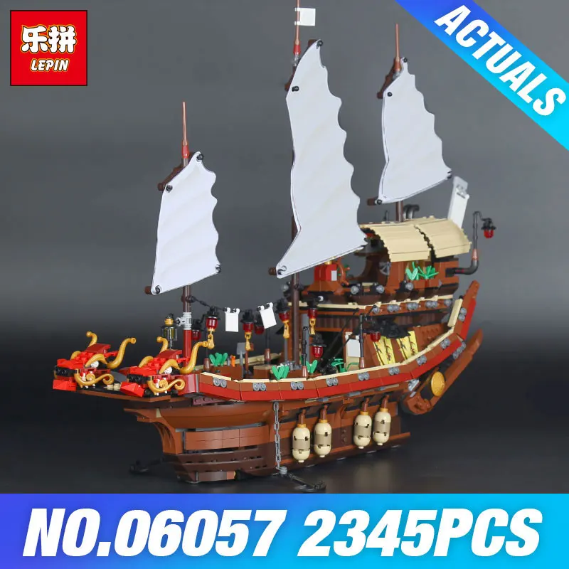 

Lepin 06057 The Destiny`s Bounty Set Assemblage Genuine 2345Pcs Ship Series 70618 Building Blocks Bricks Educational Toys Gift