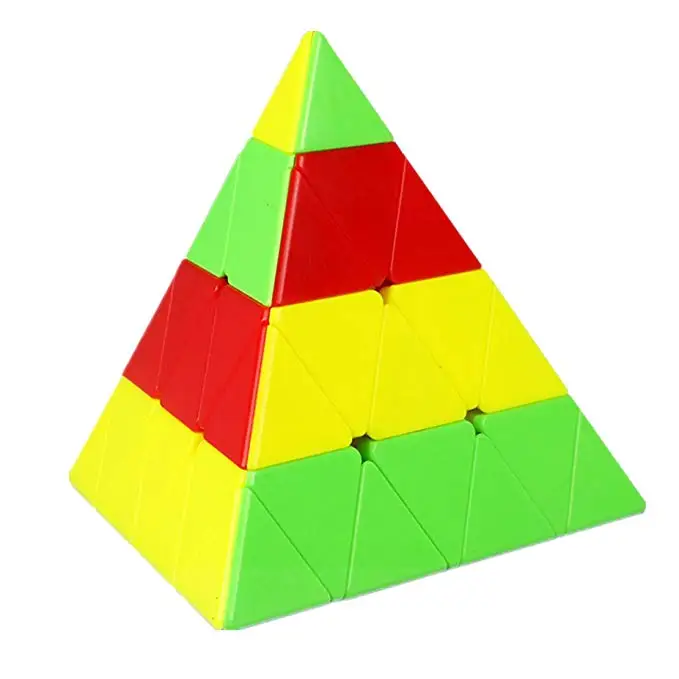 

CuberSpeed Qiyi 4x4 Pyramid stickerless Magic cube Qiyi Master Pyramid Speed cube