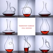 1 шт. Графин для вина ручная выдувная Бессвинцовая Хрустальная стеклянная красная Графин для вина подарок винные аксессуары ePacket