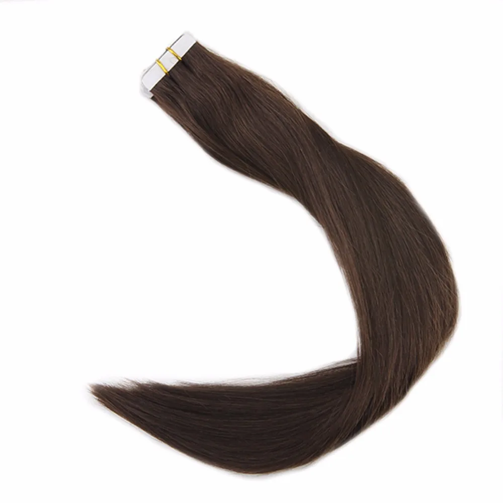 Full Shine Tape In Human Hair Extensions Real Human Hair Tape In