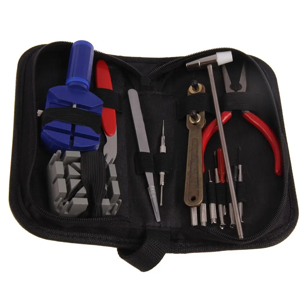 

AYHF-16pcs/set watch repair tool Kit Pin Set Watch Case Opener Link Spring Bar Remover Screwdriver Tweezer Watchmaker