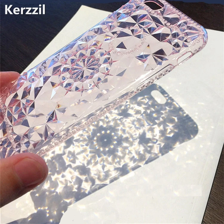 

Kerzzil 3D Diamond Pattern Sunflower Case For iPhone 7 6 6S Plus Soft TPU Crystal Clear Ultra-thin Shining Case For iPhone 6 6s