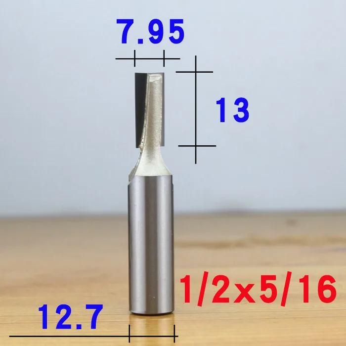 Профессиональный класс 1/" 1/2" хвостовик ПОВЕРХНОСТИ строгания древесины Фрезерные фрезы плоское дно очистки древесины резки деревообрабатывающий резной нож - Длина режущей кромки: 1-2 x 5-16