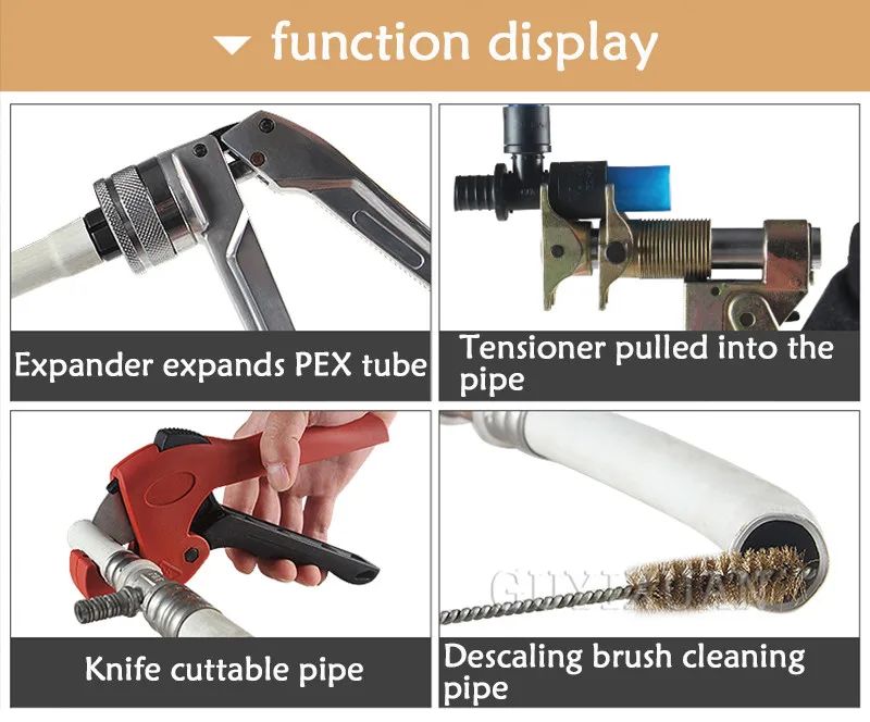 Сантехнические инструменты Pex аксессуары инструменты PEX-1632 серии 16-32 мм расширительные обжимные плоскогубцы трубопровод инструмент