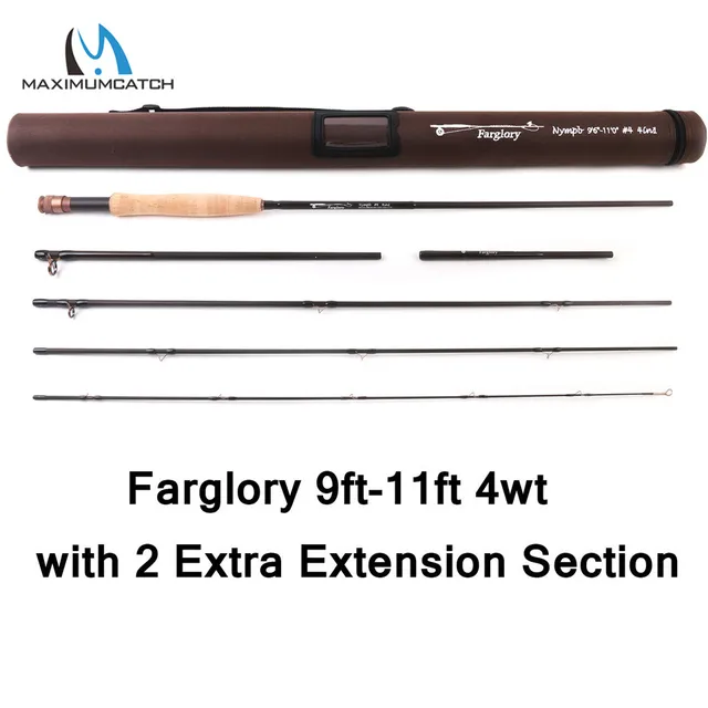 Maximumcatch Farglory Nymph Fly Fishing Rod with 16''Extra Extension  Section 9'-10'6' '/ 9'6-11'0 4-6 Sec - AliExpress