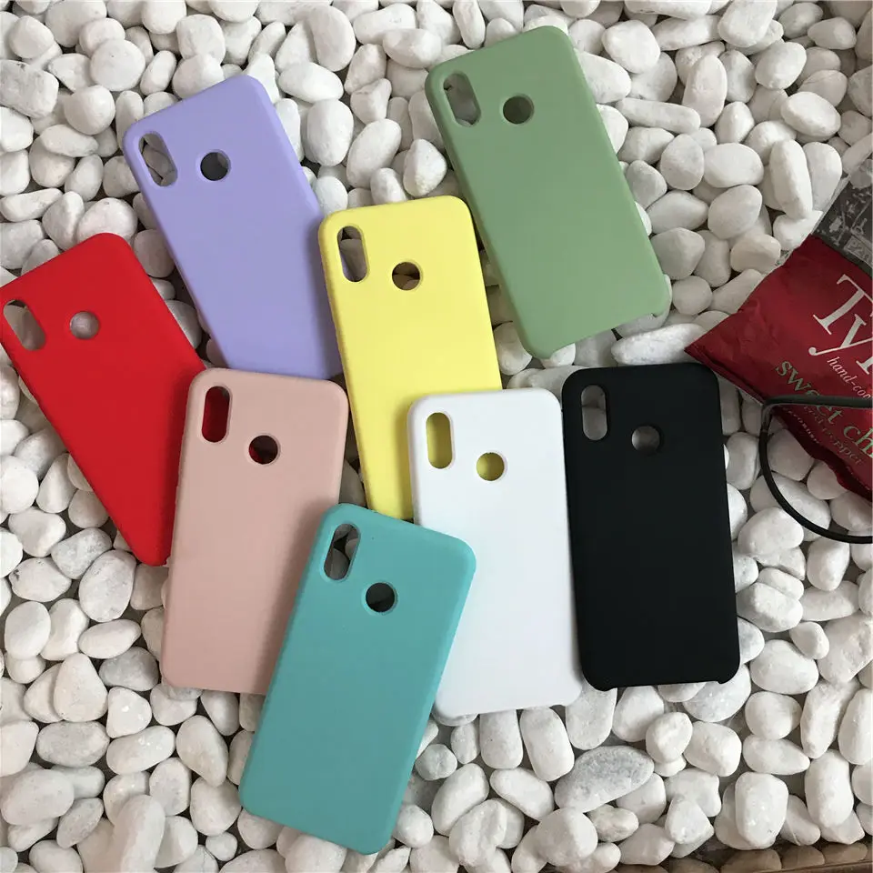 

Liquid Silicone Phone Cover Case For Huawei P20Lite P20 Pro Skin Feel Soft Matte Smooth Colorful Slim Back Shell Fundas nova 3e
