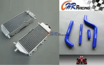 

Aluminum Radiator Pair & Blue Silicone Hose for Yamaha YZ125 YZ 125 2005 2006 2007 2008 2009 2010 2011 2012 2013