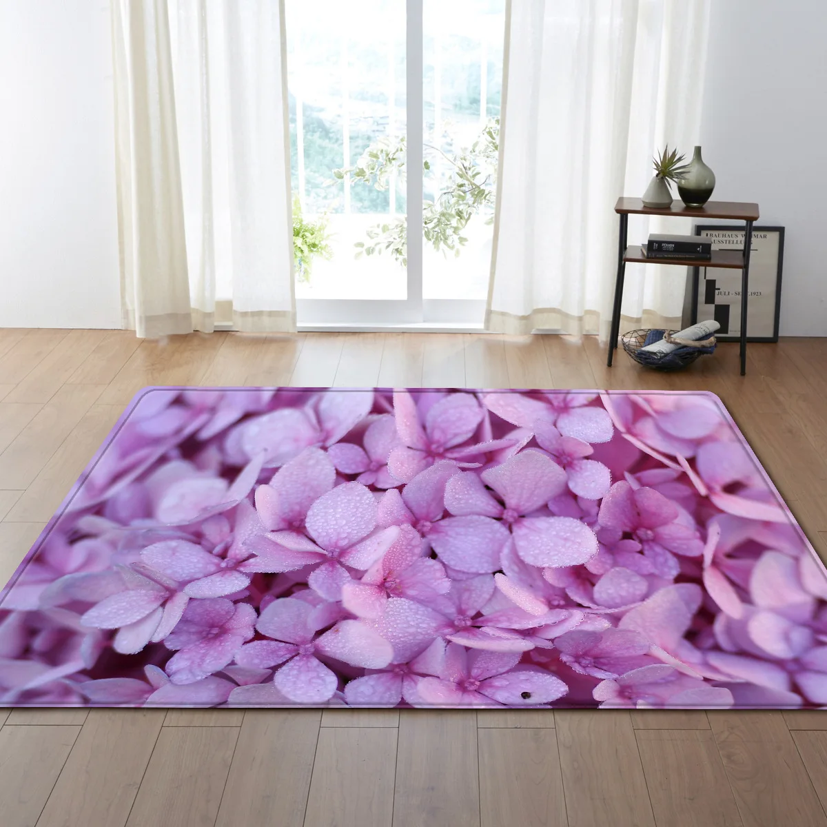 

Flower leaves 3D Printing Carpet Hallway Doormat Anti - Slip Bathroom tea table Carpet Absorb Water Kitchen Mat/Rug home decor
