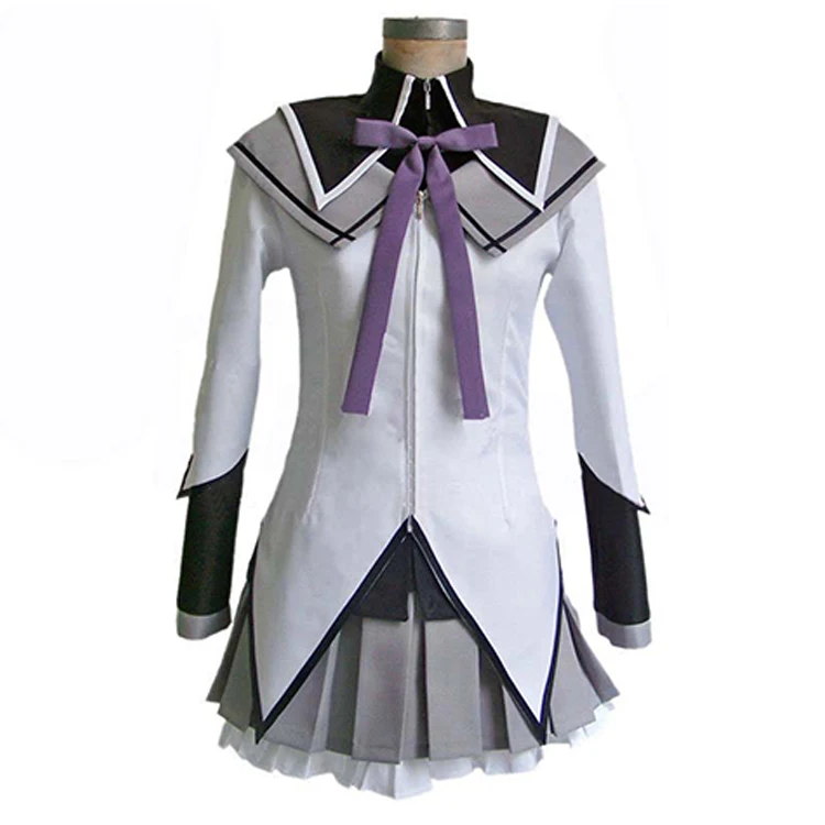 Аниме Puella Magi Madoka Magica Akemi Homura Косплей Костюм Школьная форма для девочек косплей