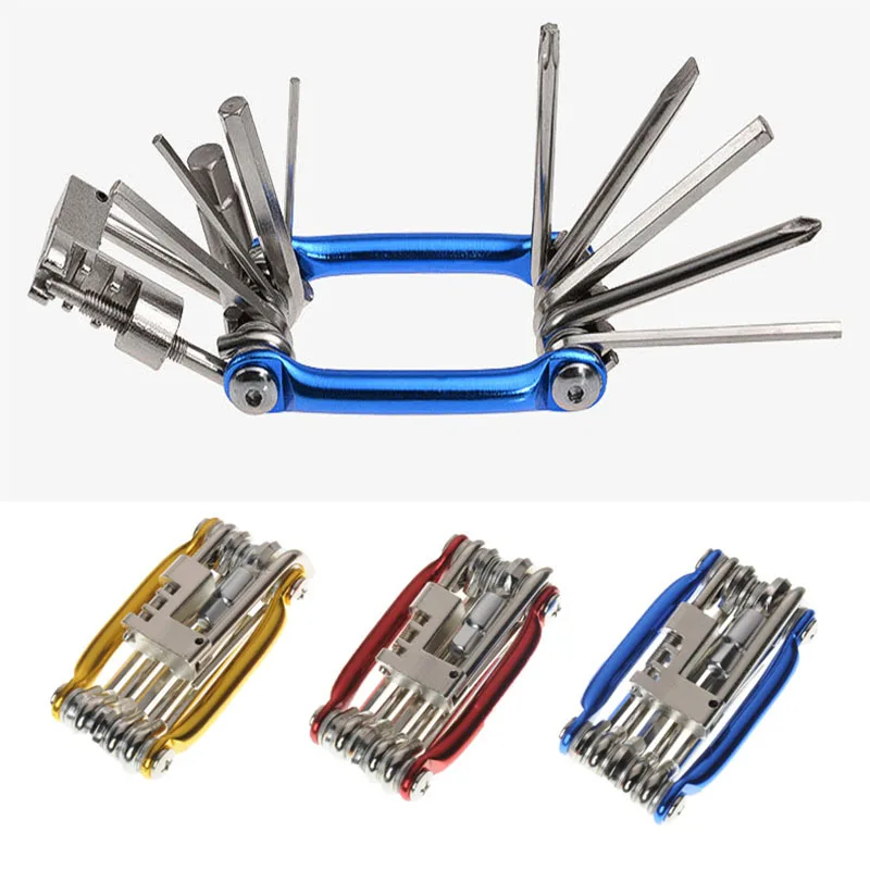 Best 11 in 1 Bicycle Tools Portable Repair Tool Multi Bike Tool Useful Cycling Repair Tools Bike Accessories