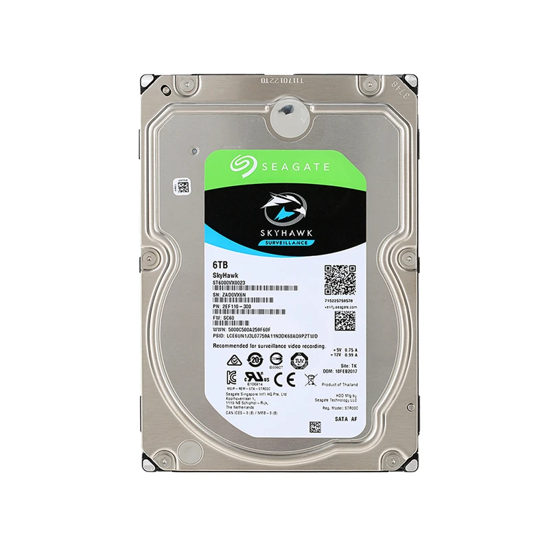  Seagate vigilancia 6TB 7200RPM SATA 6 Gb/s 35 pulgadas 256MB caché Video HDD disco duro interno par
