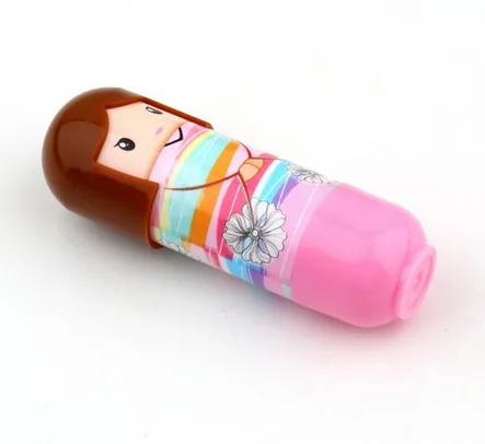 Новинка Kawaii кимоно кукла девушка макияж бальзам для губ увлажняющий в форме