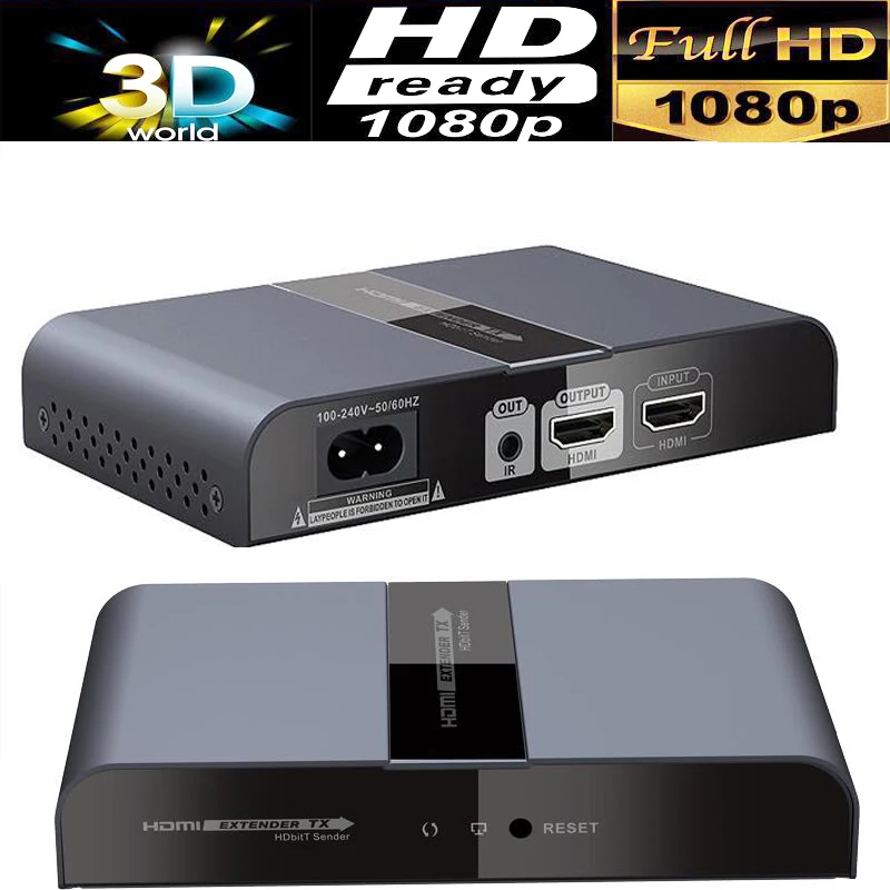 HDbitT HDMI extender over powerline up to 300M with IR (sender+receiver