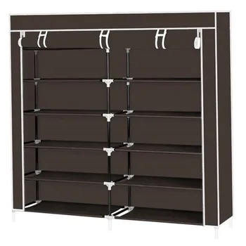 

7 Tiers Portable Shoe Rack Closet Fabric Cover Shoe Storage Dustproof Shoe Rack Shoes Organizer Non-Woven Fabric Shoe Racks