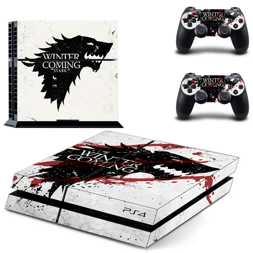 

Game of Thrones Winter is Coming Stark PS4 Skin Sticker Decal Vinyl for Playstation 4 Console and 2 Controllers PS4 Skin Sticker
