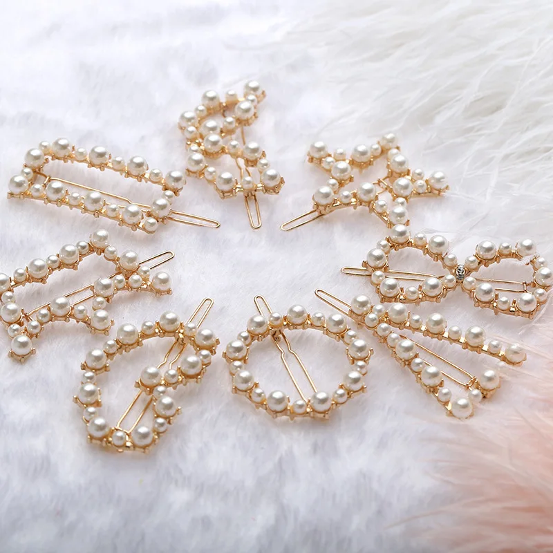 

3Pcs/Set Korean Styles New Girls Imitation Pearl Hair Clip Handmade Barrette Hairpin Headwear Beauty Styling Tools For Women
