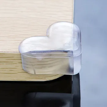 

10Pcs Heart-shaped Table Edge Protector Safe Corner Child Safety Supplies PVC Material Table Edge Protector for Baby