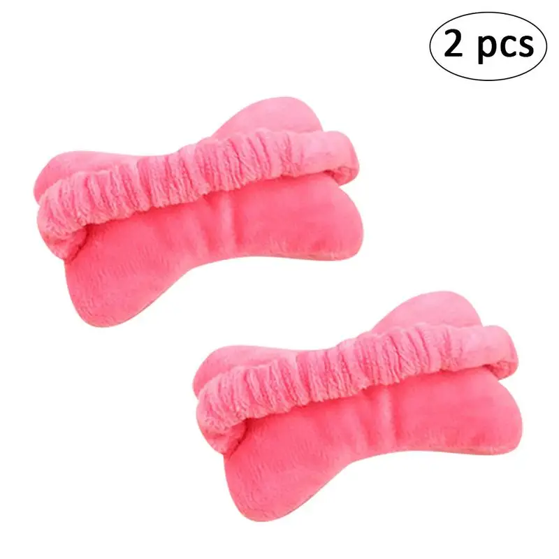 Pink 2 шт офисный Рабочий многоцелевой коврик для запястья мышь защита для запястья повязка для волос мышь на запястье мягкая и свободно подвижная подушка для запястья рук - Цвет: Pink
