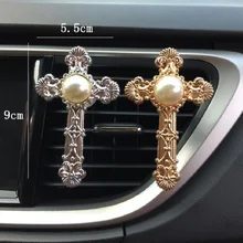 2 шт./компл. украшение автомобиля авто аксессуары выход духи Крест Иисуса христианский Кондиционер Vent клип автомобиль Стайлинг Аксессуары