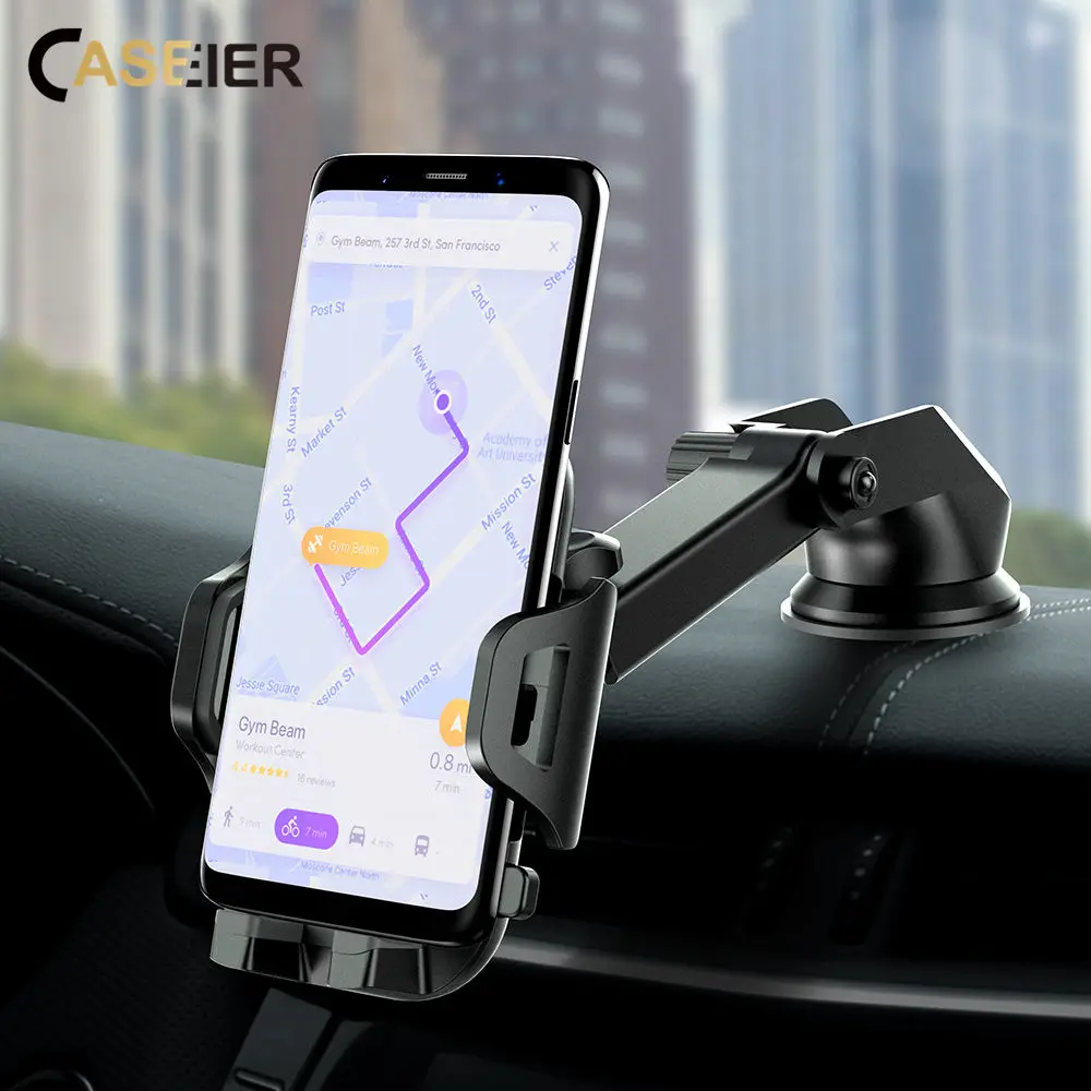 

CASEIER Car Phone Holder Stand Windshield Dashboard Suction Cup Mount Car Phone Holder For your Phone in Car telefon tutucu