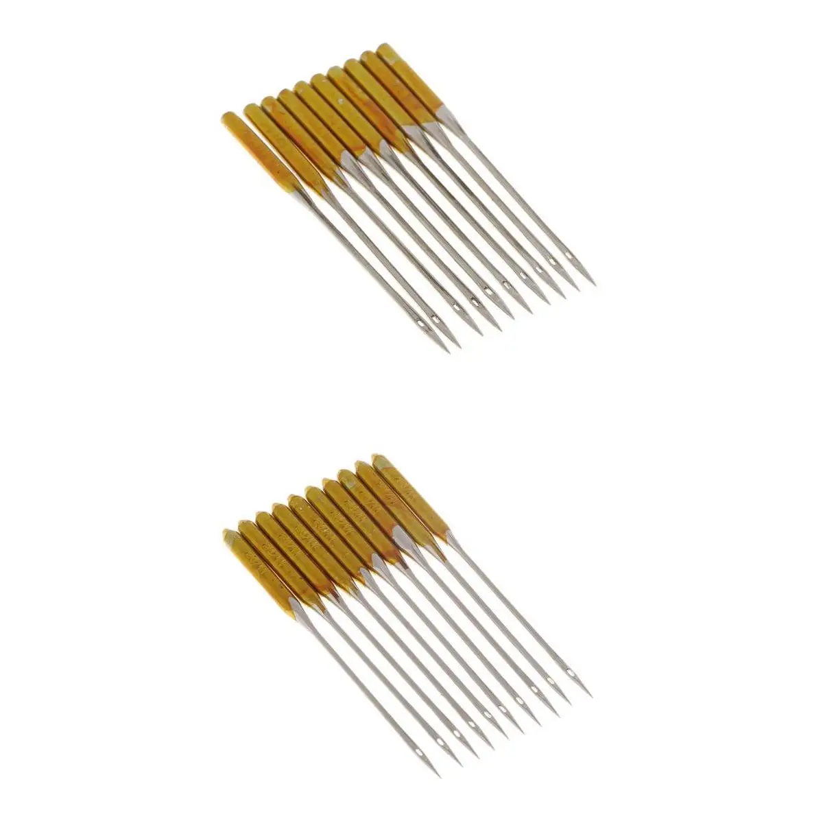 

20Pcs/lot Stainless Steel Sewing Machine Needles Household Standard Ballpoint Overlock Anti-jumper Sewing Needle 90/14 75/11