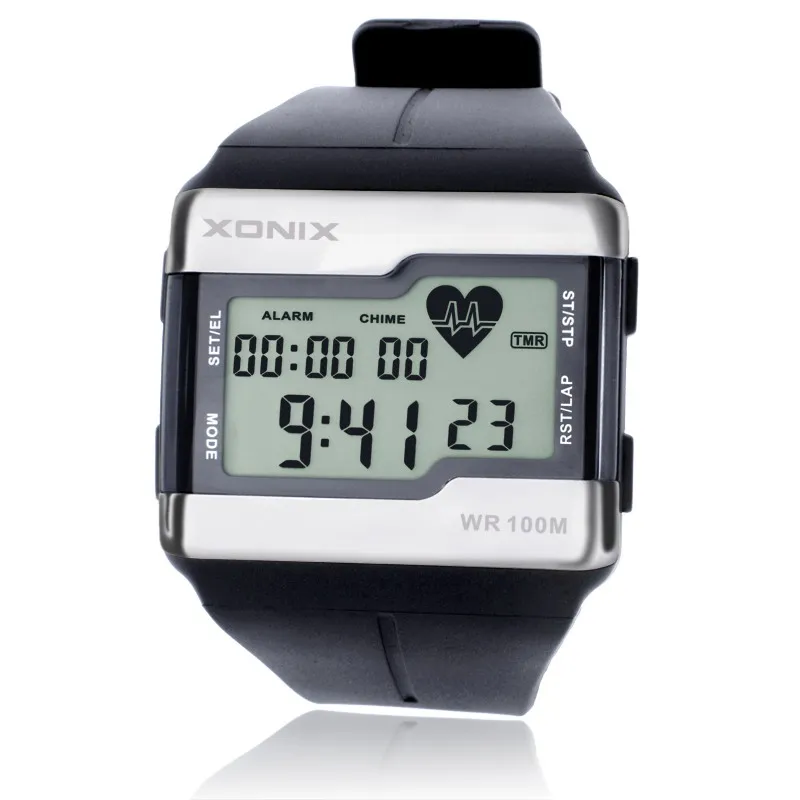 Sportovní hodinky Módní multifunkční Touch-Sensitive měniče tepové frekvence hodinky Muži Sport hodinky Dobrá kvalita Digitální hodinky