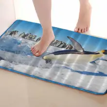 Пингвин Стиль коврики для улицы, смешной Противоскользящий коврик для ванной, дверные коврики, дверные коврики под входную дверь