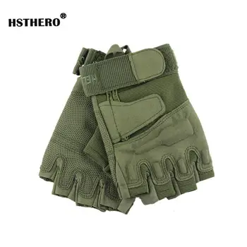 

NEW Men Army Green Tactical Glove Combat Military fingerless Bicycle Motorcycle Half Finger Shooting Mittens Gloves M L XL
