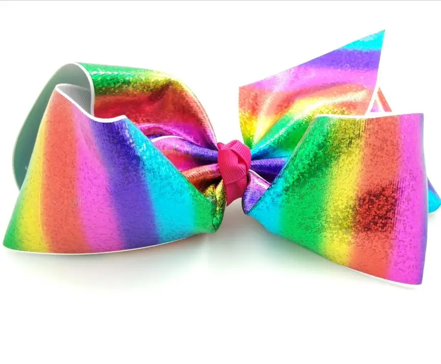 70pcs Free shipping JoJoSiwa Metallic Holograpic Rainbow Signature Hair