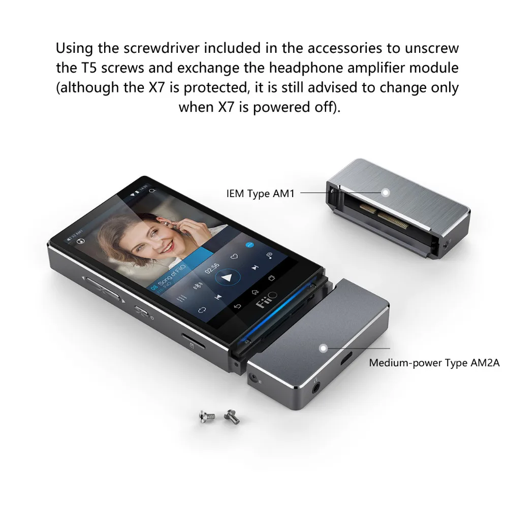 Fiio AM2A средней мощности усилитель для наушников модуль AM2A для FiiO X7/X7 MKII усилитель модуль для X7 плеер аксессуары