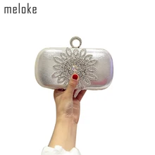 Meloke, новинка, модная женская сумочка для банкета, украшения подсолнухов, вечерняя сумочка, Свадебные вечерние клатчи, сумочка, Прямая поставка, MN684