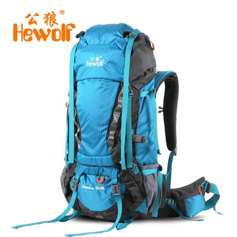 Hewolf 65L التخييم المشي لمسافات طويلة تسلق في الهواء الطلق أكياس عالية الكثافة النايلون في الهواء الطلق تسلق الجبال على ظهره في الهواء الطلق الت... Hewolf 65L التخييم المشي لمسافات طويلة تسلق في الهواء الطلق أكياس عالية الكثافة النايلون في الهواء الطلق تسلق الجبال على ظهره في الهواء الطلق الت...